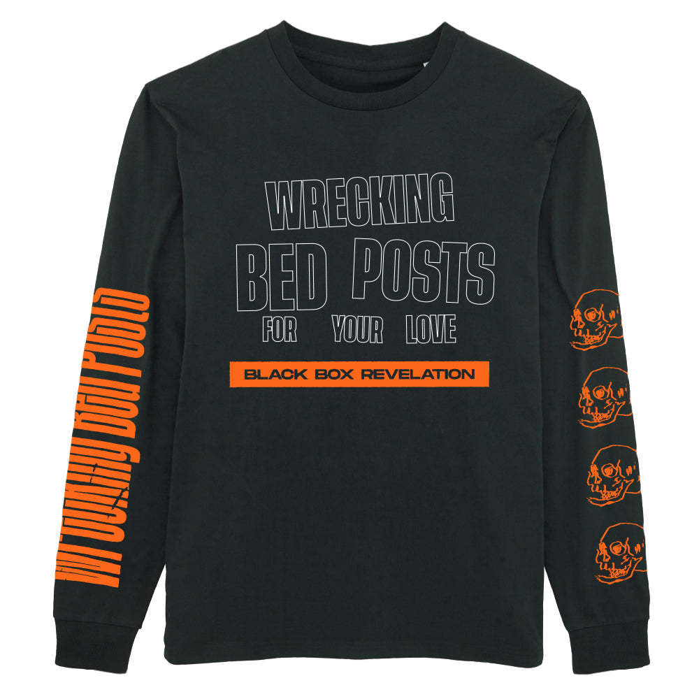 Black 'Wrecking bed posts' Longsleeve